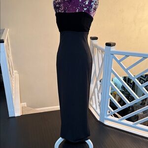 Betsy Adams by jasmine black dress velvet top and arms worn once